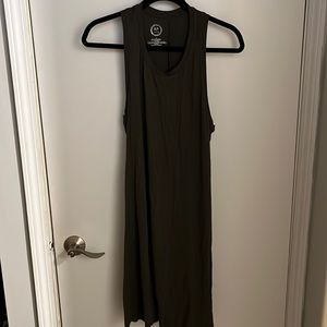 Super soft tshirt tank top sleeveless knee to mid length dress